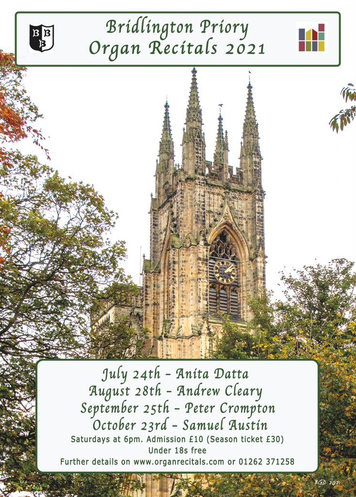 Organ Recitals 2021 at Bridlington Priory