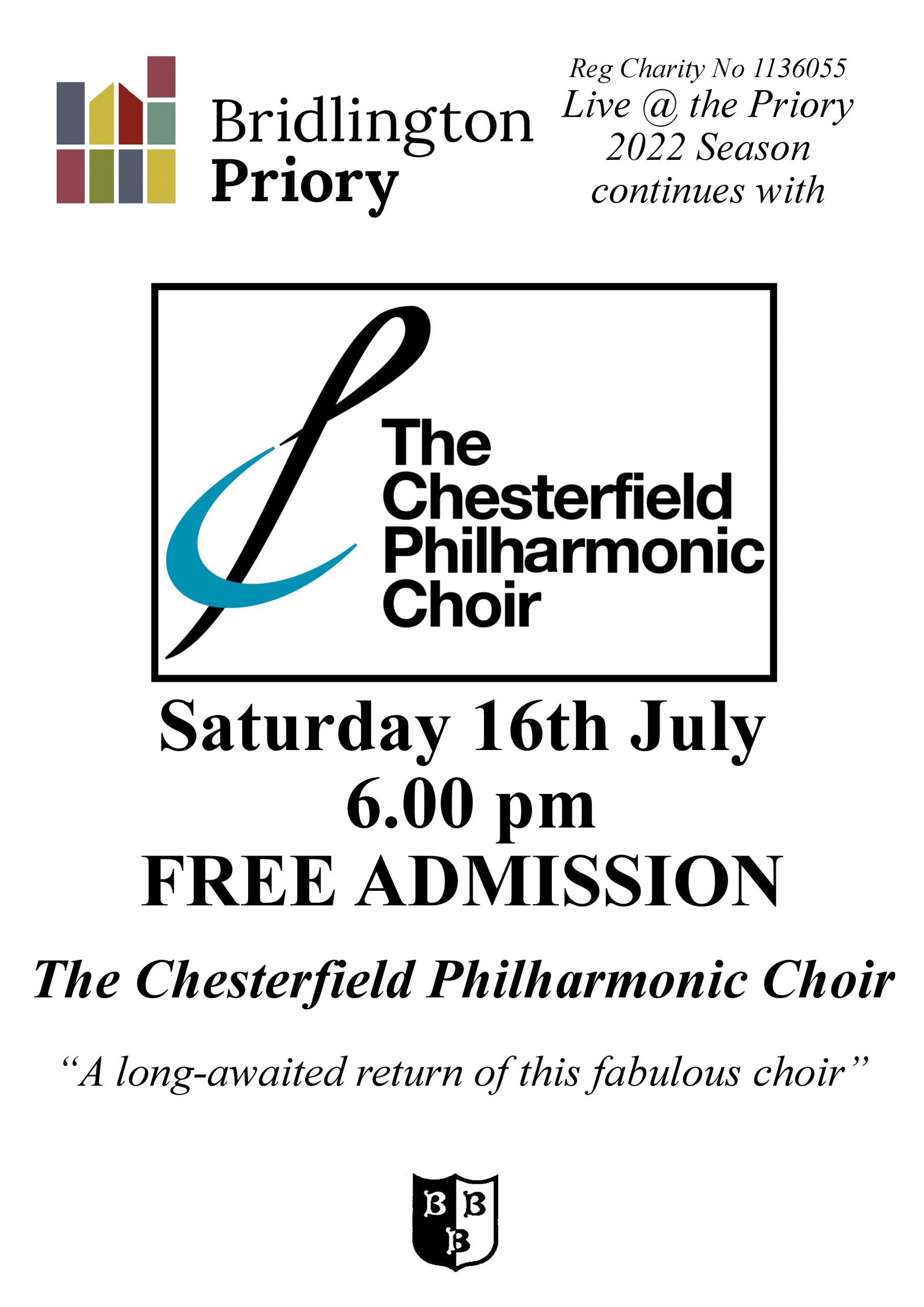 Poster - Chesterfield Philharmonic Choir