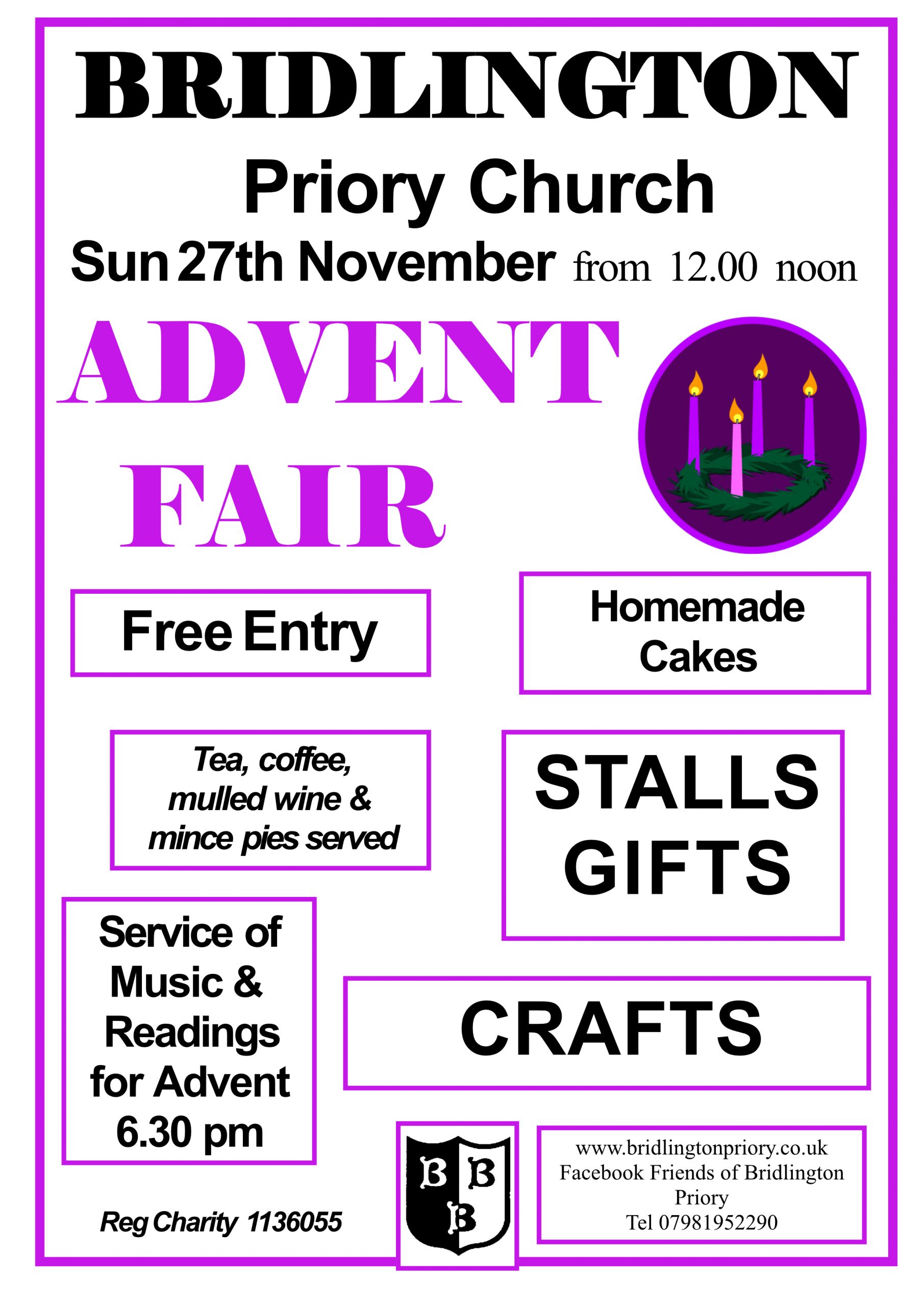 Advent Fair 2022 - Bridlington Priory