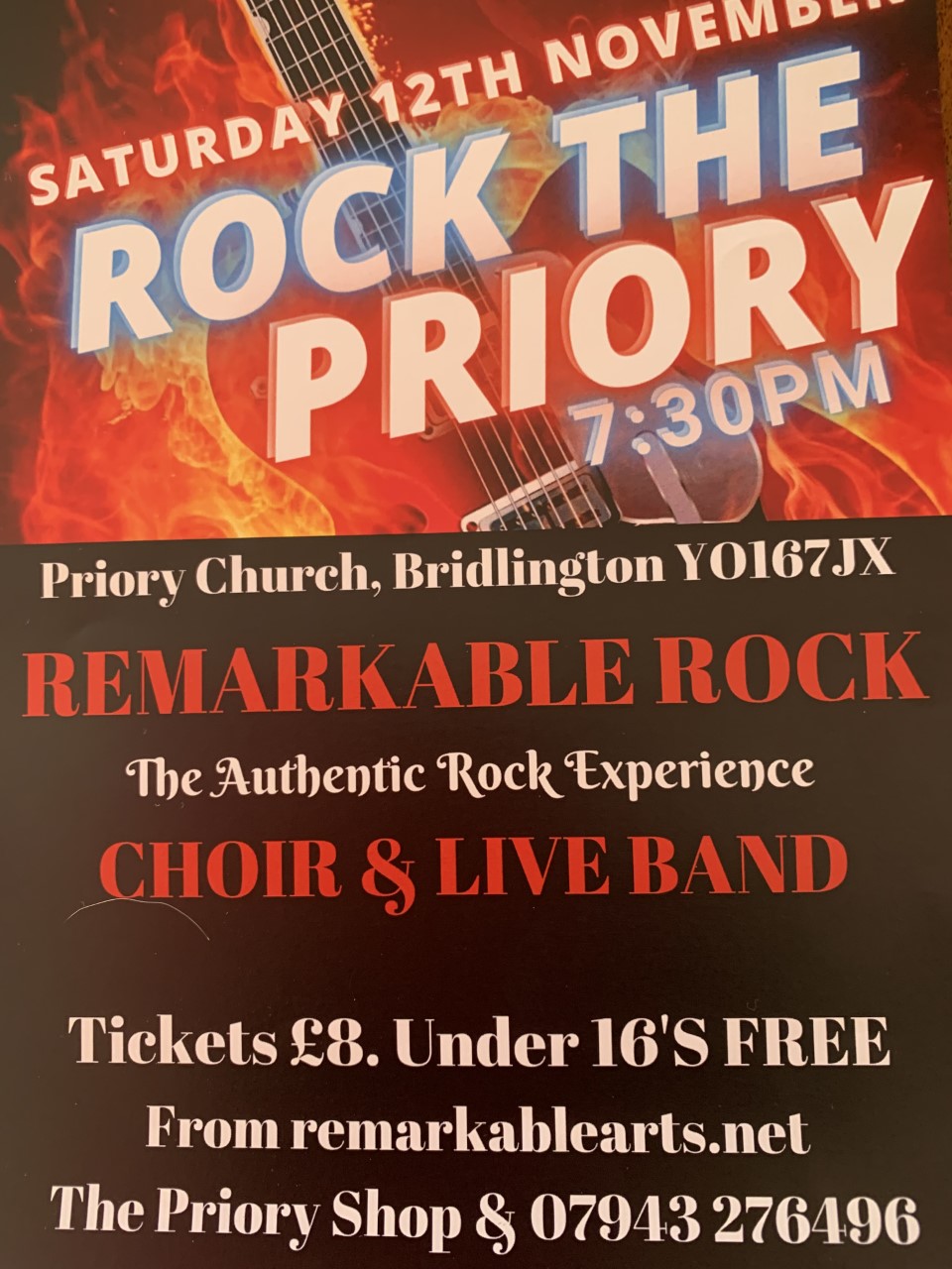 Event Poster - Rock the Priory November 2022