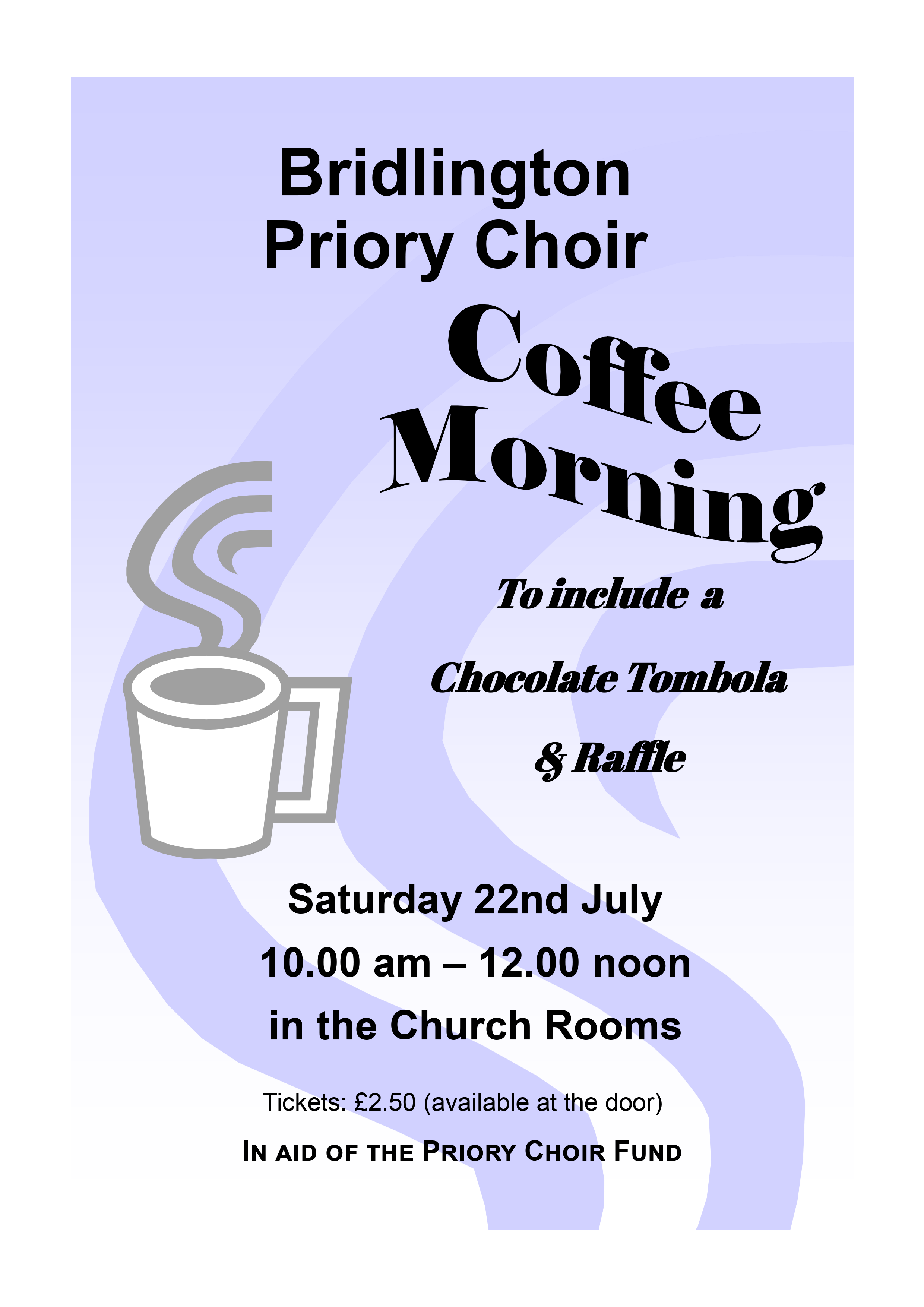 Bridlington Priory Choir Coffee Morning