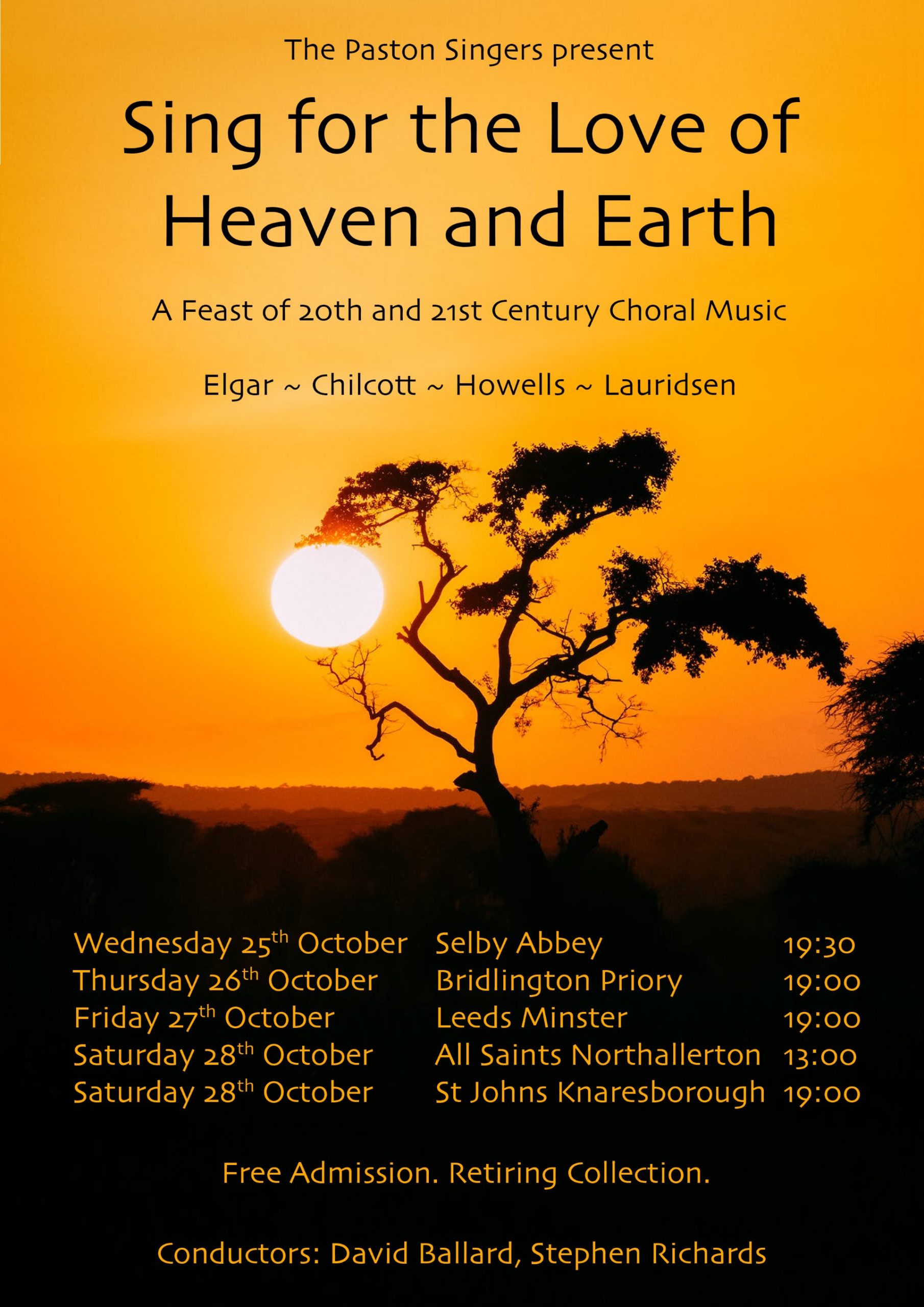 Poster - Sing for the Love of Heaven and Earth