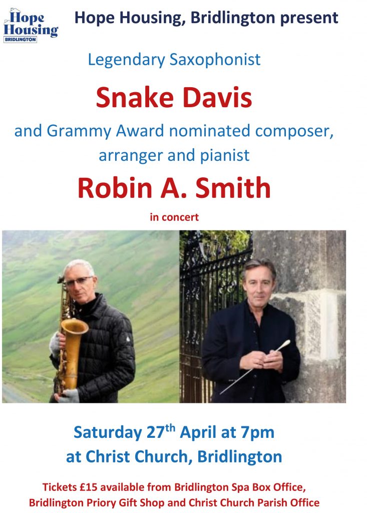 Bridlington Priory - Concert (Snake Davis and Robin A. Smith)