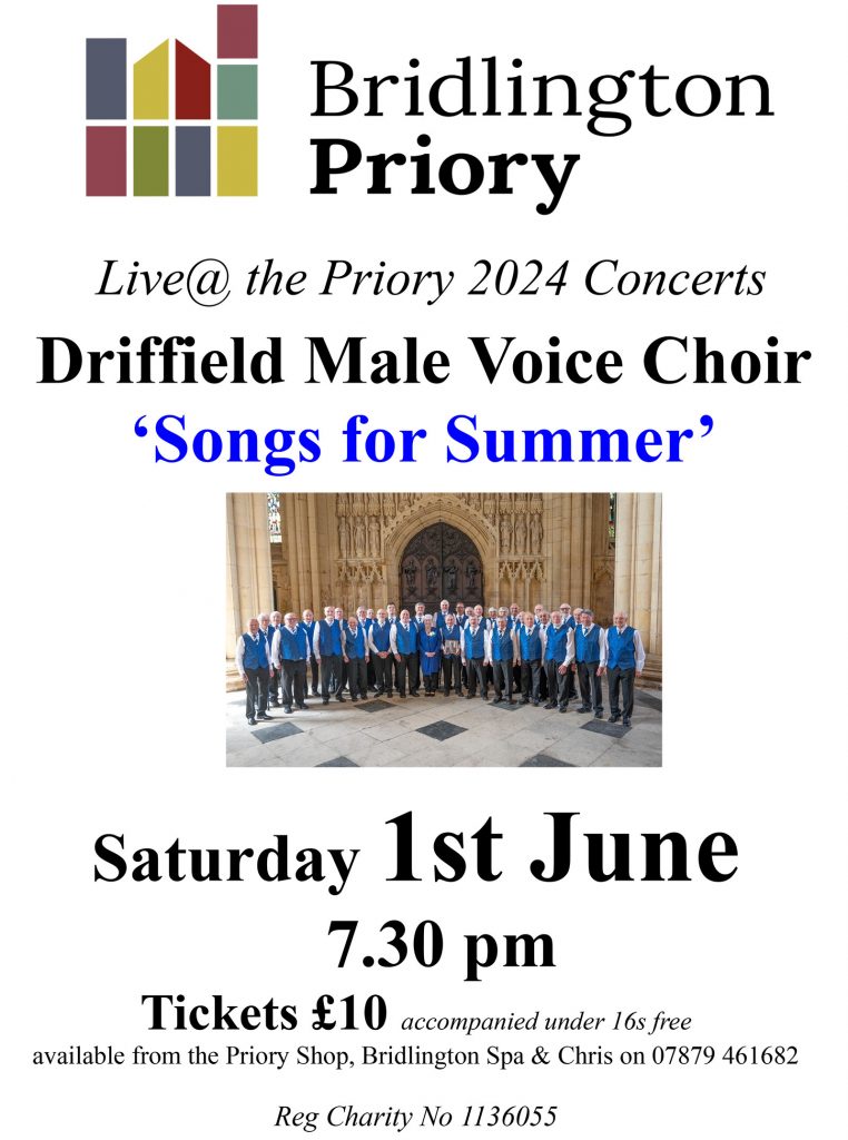 Event poster: Songs for Summer (Driffield Male Voice Choir)