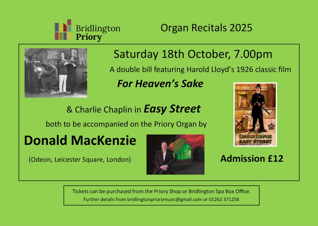 Bridlington Priory - Organ Recitals October 2025 (Donald MacKenzie)
