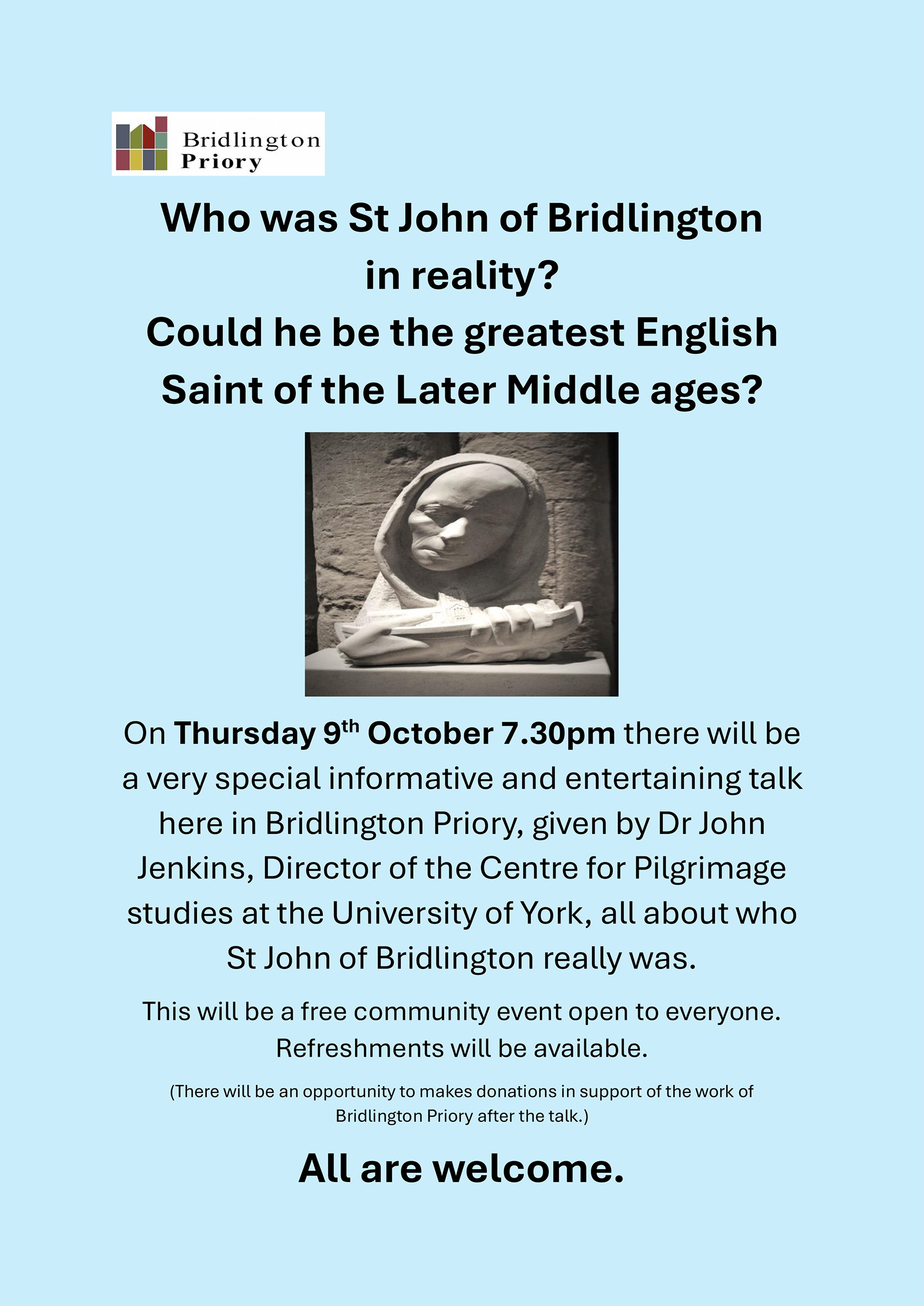 Bridlington Priory - Who was St John of Bridlington?