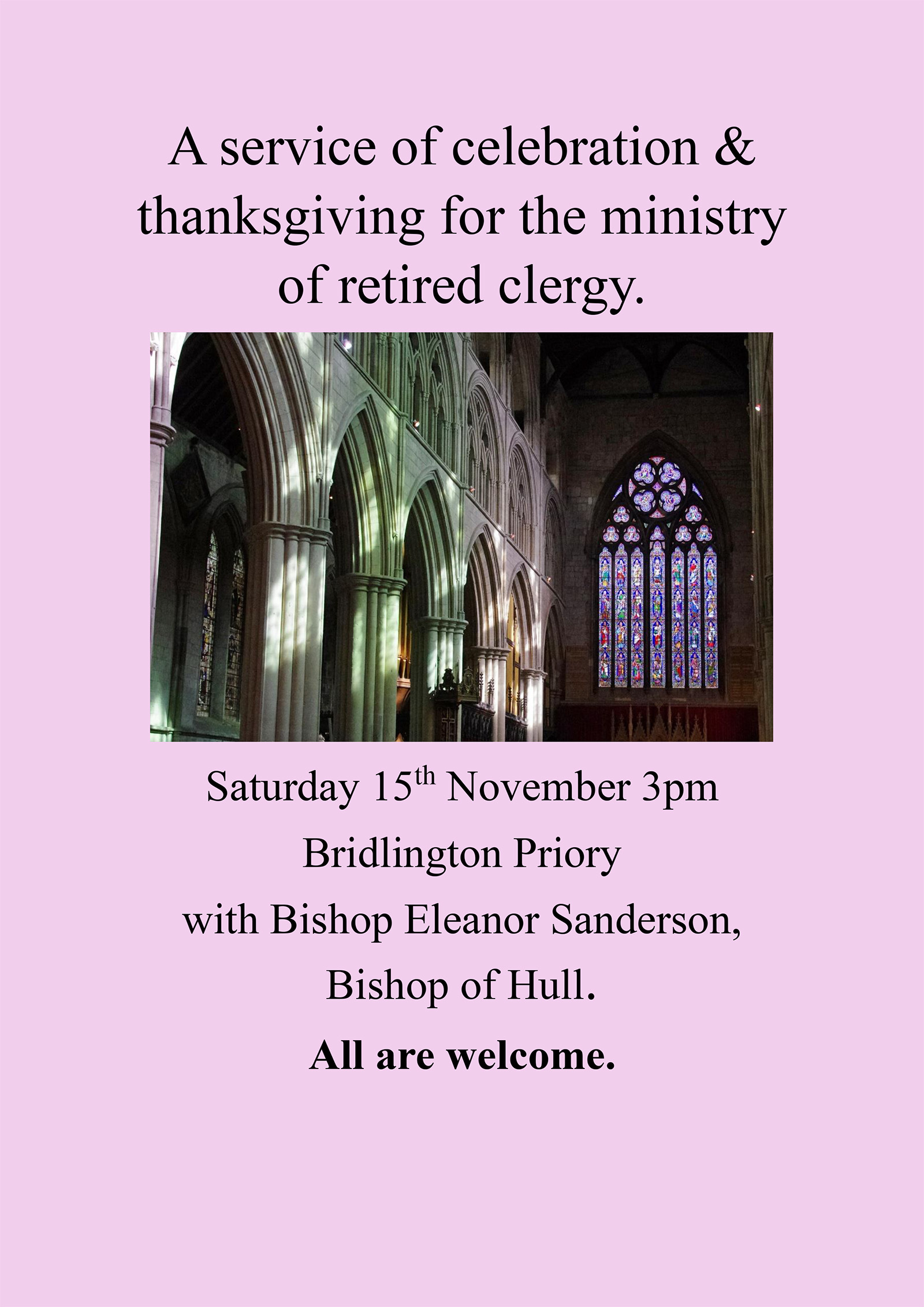 Bridlington Priory - A Service of Celebration (November 2025)