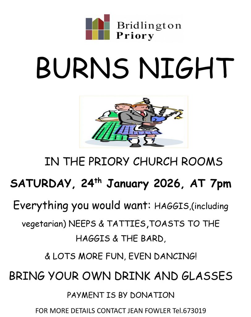 Bridlington Priory - Burns Night 2026