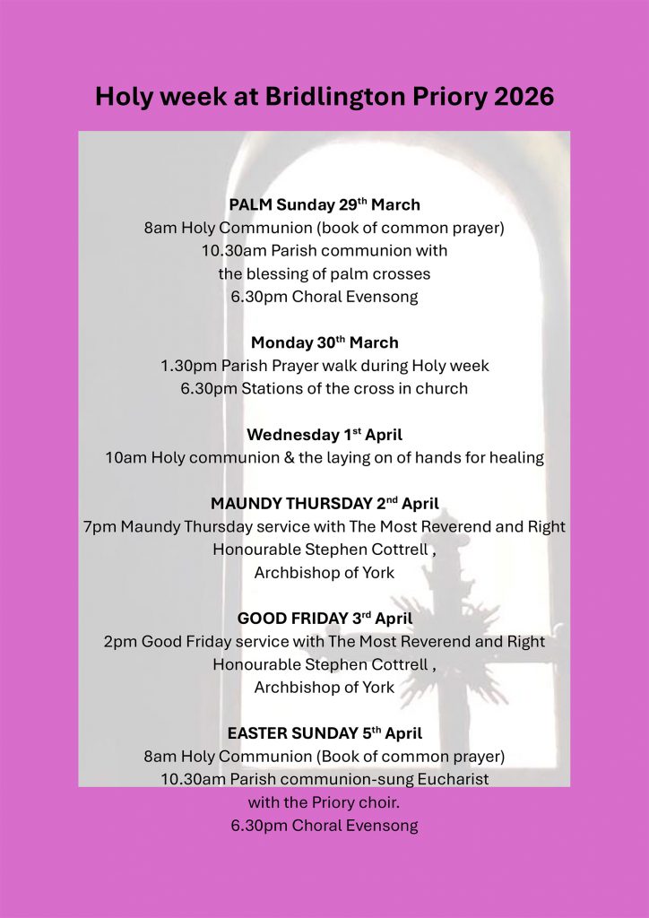 Bridlington Priory - Holy Week 2026